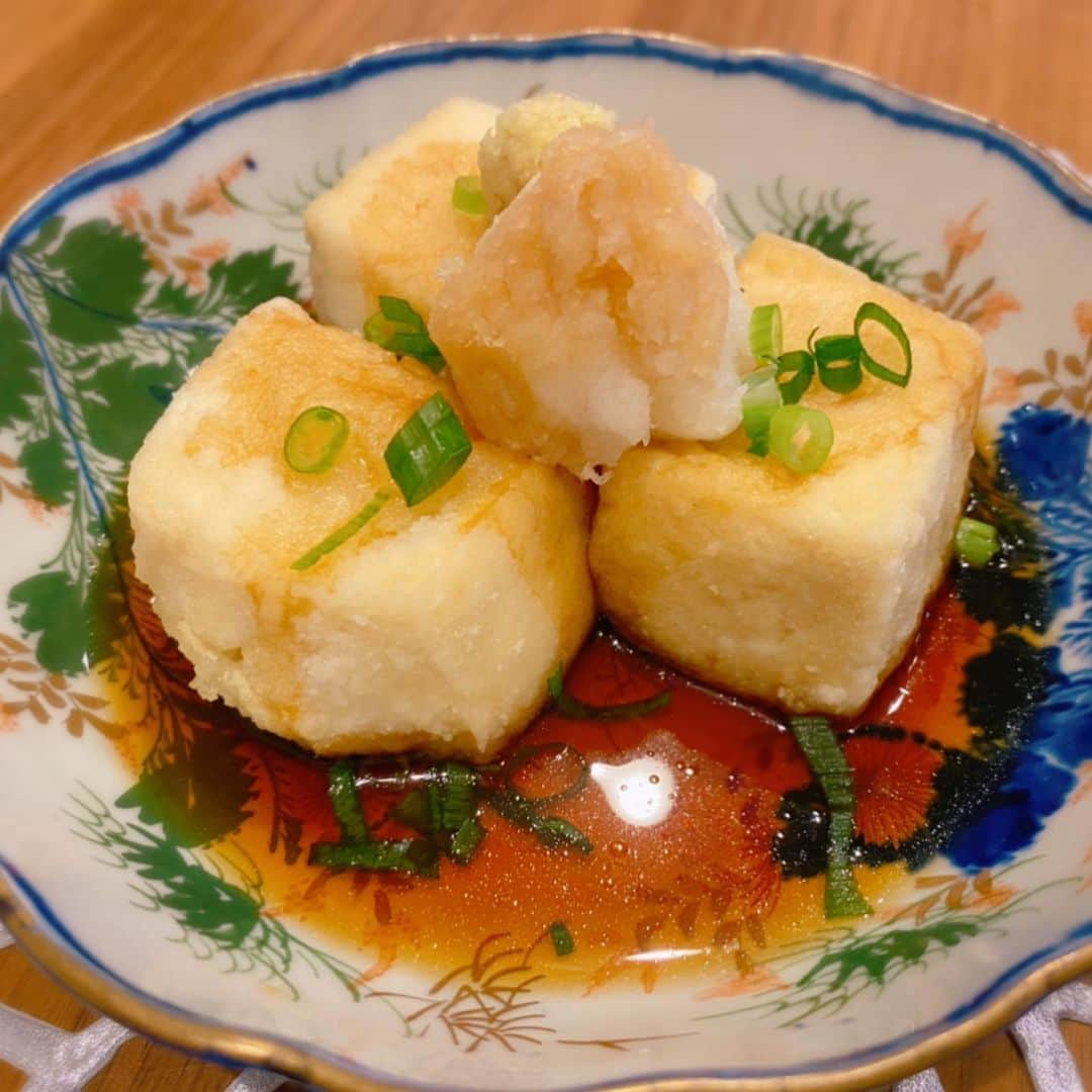 保田圭さんのインスタグラム写真 - (保田圭Instagram)「昨日の晩ご飯♡揚げ出し豆腐は主人のリクエスト。　#ブログも見てもらえたら嬉しいです」5月4日 10時05分 - keiyasuda1206