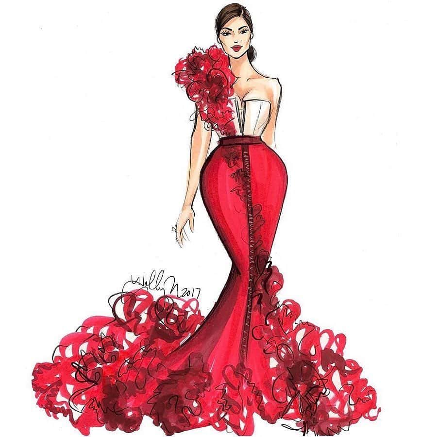 Holly Nicholsさんのインスタグラム写真 - (Holly NicholsInstagram)「The first Monday in May is always my favorite day to take out my pens and sketch the beautiful red carpet of the Met Gala. Without the event this year, I am still looking forward to sketching some looks of the past tonight, if I can get through these Mother’s Day orders (Thank you for your support!). Here’s a look back on my favorite gowns I’ve sketched in previous years. All were done with Copic Markers with the exception of Blake Lively’s red gown, Naomi’s pink gown, and Claire Dane’s light up gown, which were done with Procreate. #TheFirstMondayInMay #MetGala #MetBall #Fashionillustration #firstmondayinmay #redcarpet #couture #Fashionsketch #blakelively #beyonce #naomicampbell #KendallJenner #gigihadid #copicmarkers #copicfashion #procreate #illustration #metmuseum #metgalachallenge」5月4日 21時14分 - hnicholsillustration