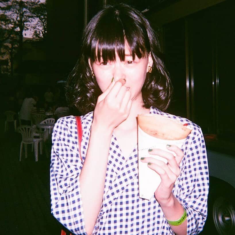 片山友希さんのインスタグラム写真 - (片山友希Instagram)「おむすびバトン回って来ましたが、白ごはん食べないというですね…😂🙏 うっかりしてました😂🙏 ⚠️臭くないです @lily0141」5月4日 18時12分 - yuki_katayama1209