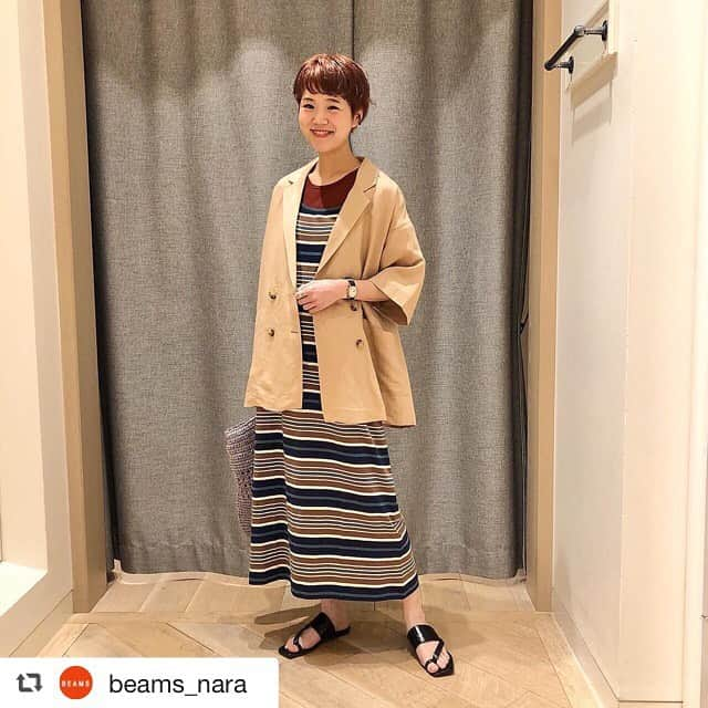 narafamily | ならファミリーさんのインスタグラム写真 - (narafamily | ならファミリーInstagram)「BEAMS（1F）ならファミリー店 . >>staff styling🌹 Women  詳しくはオンラインでご覧下さい🙇‍♀️ . @beams_nishinomiya  @bminglifestore_gardens  @bminglifestore_lpt_expocity  @bminglifestore_tennoji_mio  @beams_outlet_osakatsurumi  @beams_nara . #beams#ビームス #beamsplus#ビームスプラス #raybeams#レイビームス #beamsboy#ビームスボーイ #beamst#ビームスティー #beams_nara#ビームス奈良 #大和西大寺#ならファミリー #ならファグラム #日本#japan#奈良#nara #奈良公園#鹿#大仏 #womensfashion #ウィメンズファッション #20ss#newarrivals 只今、BEAMSオンラインサイトより店舗にて試着予約を承れます。 @beams_naraトップ画面からサイトに移動出来ます◎ サイズに不安のあるお客様は是非ご活用ください。」5月4日 21時26分 - narafa.jp