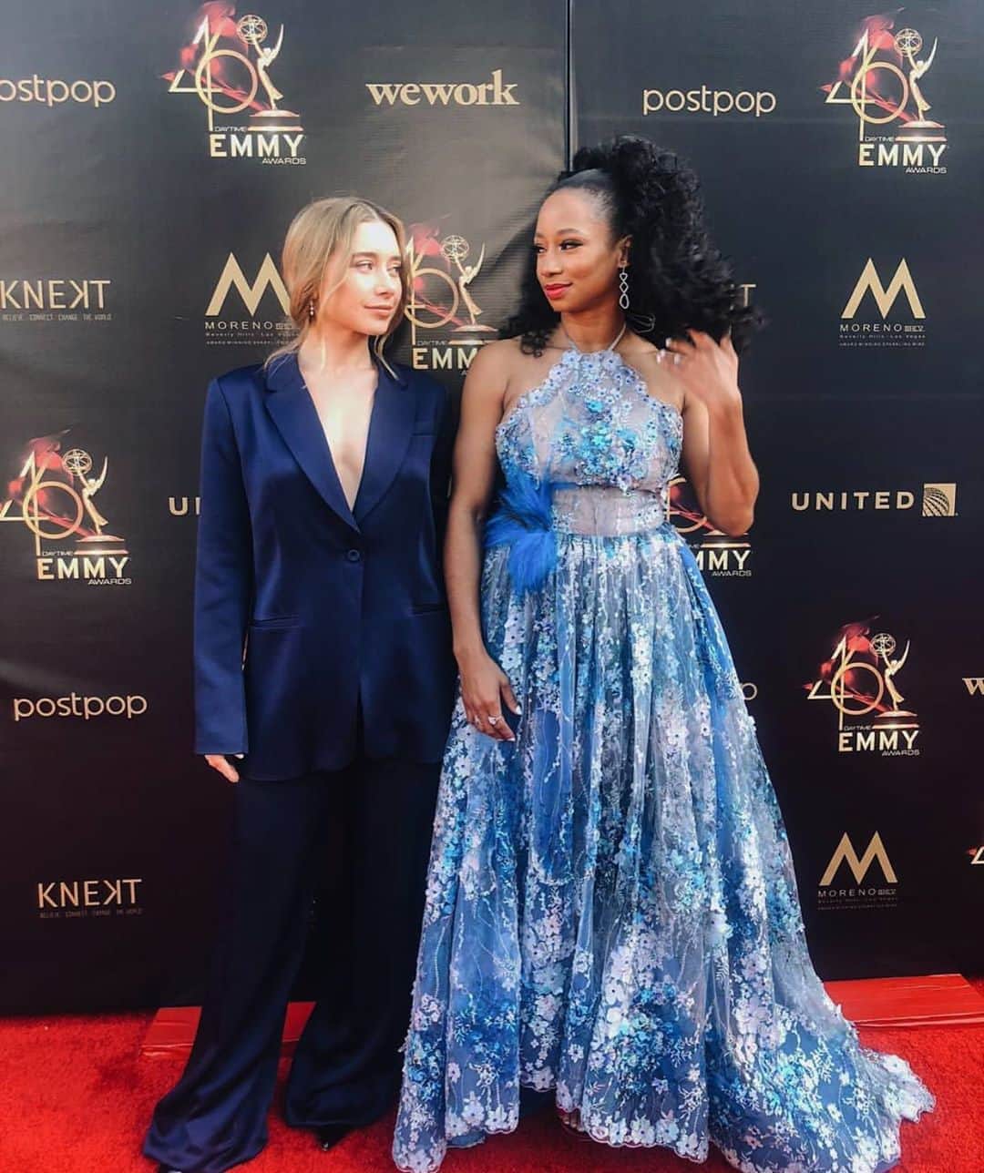 モニーク・コールマンのインスタグラム：「This time last year when @olesyarulin was my stunning date to the #daytimeemmys2019 💫♥️🙏🏾 . . . Stay tuned for new FB series - #behindthemoment coming soon 🙌🏾」