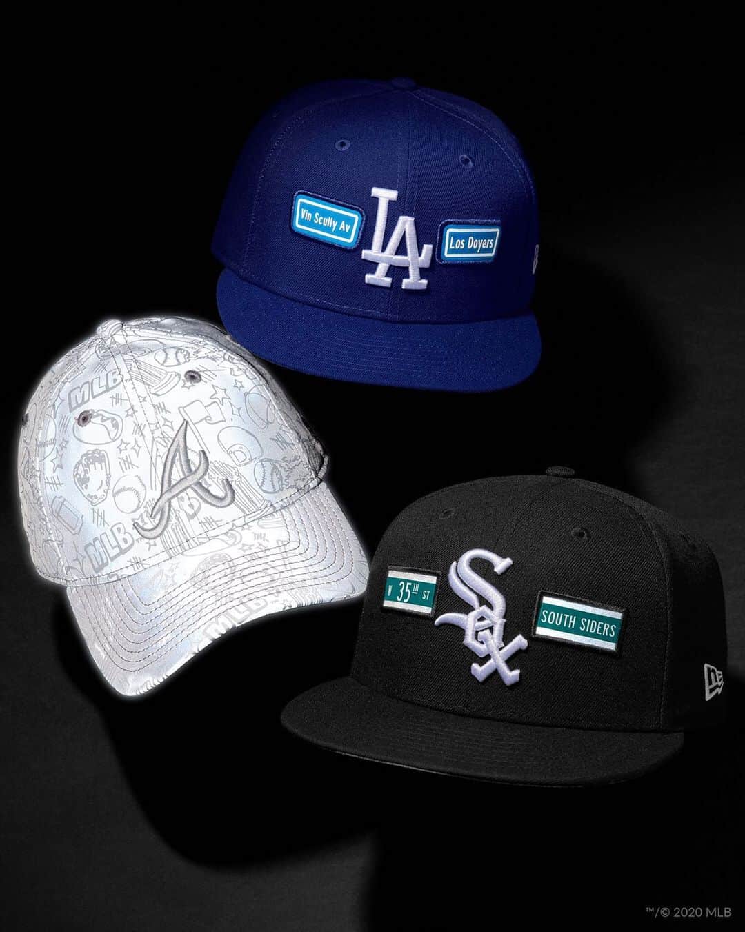 ニューエラ・キャップのインスタグラム：「Stand out with the MLB Reflective Pack. Available now at neweracap.com✨ . link in bio」