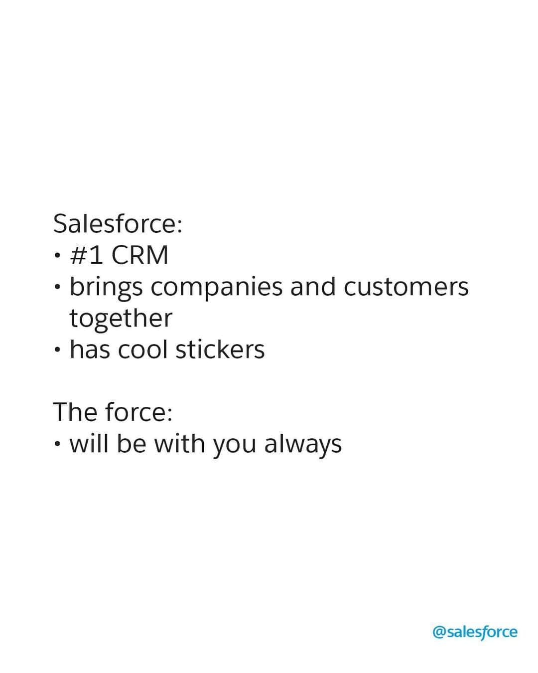 Salesforce のインスタグラム