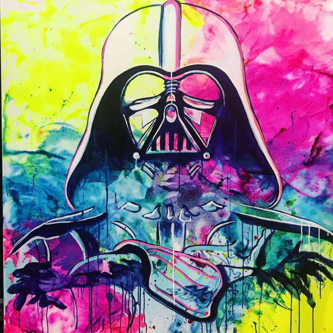 ブリトニー・パーマーさんのインスタグラム写真 - (ブリトニー・パーマーInstagram)「May the 4th be with you!  @brittneypalmerart #maythe4thbewithyou #darthvader #starwars #brittneypalmerart #artist #artwork #LINKINBIO」5月5日 1時14分 - brittneypalmer