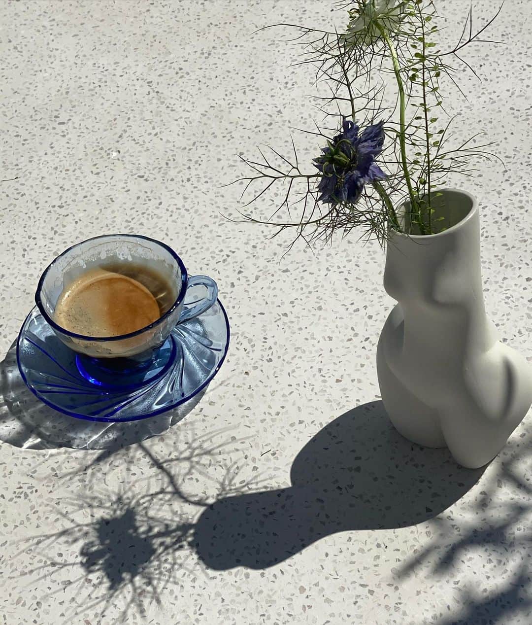 Mathilde Goehlerのインスタグラム：「This morning 💙」