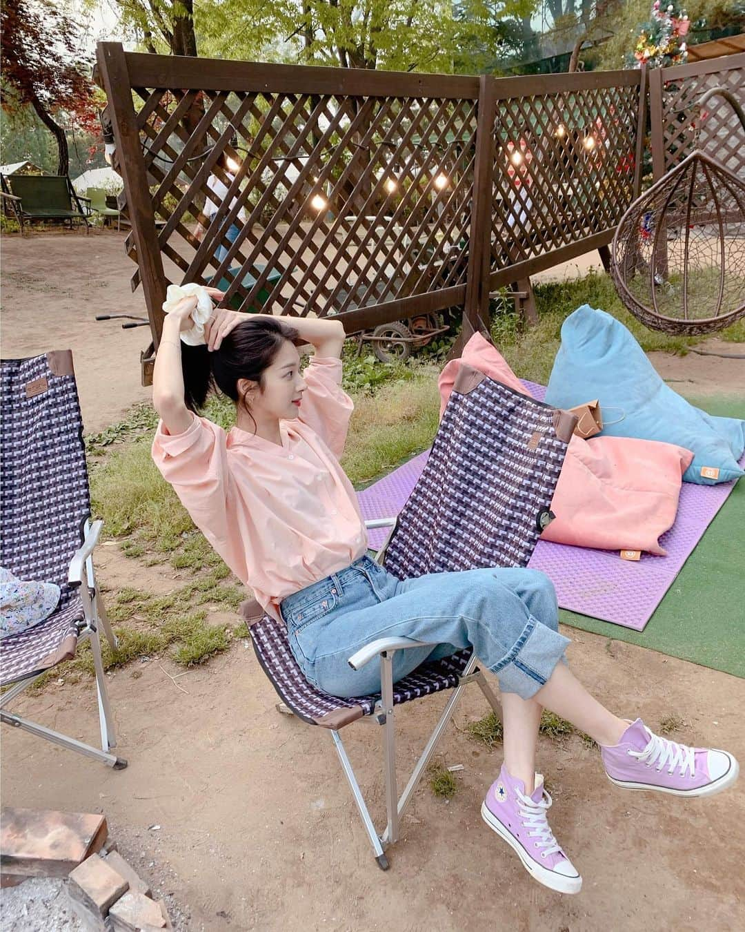 ミナ さんのインスタグラム写真 - (ミナ Instagram)「🌸💓✨👚🐷🎀⛺️🙈」5月5日 15時21分 - blossomh_