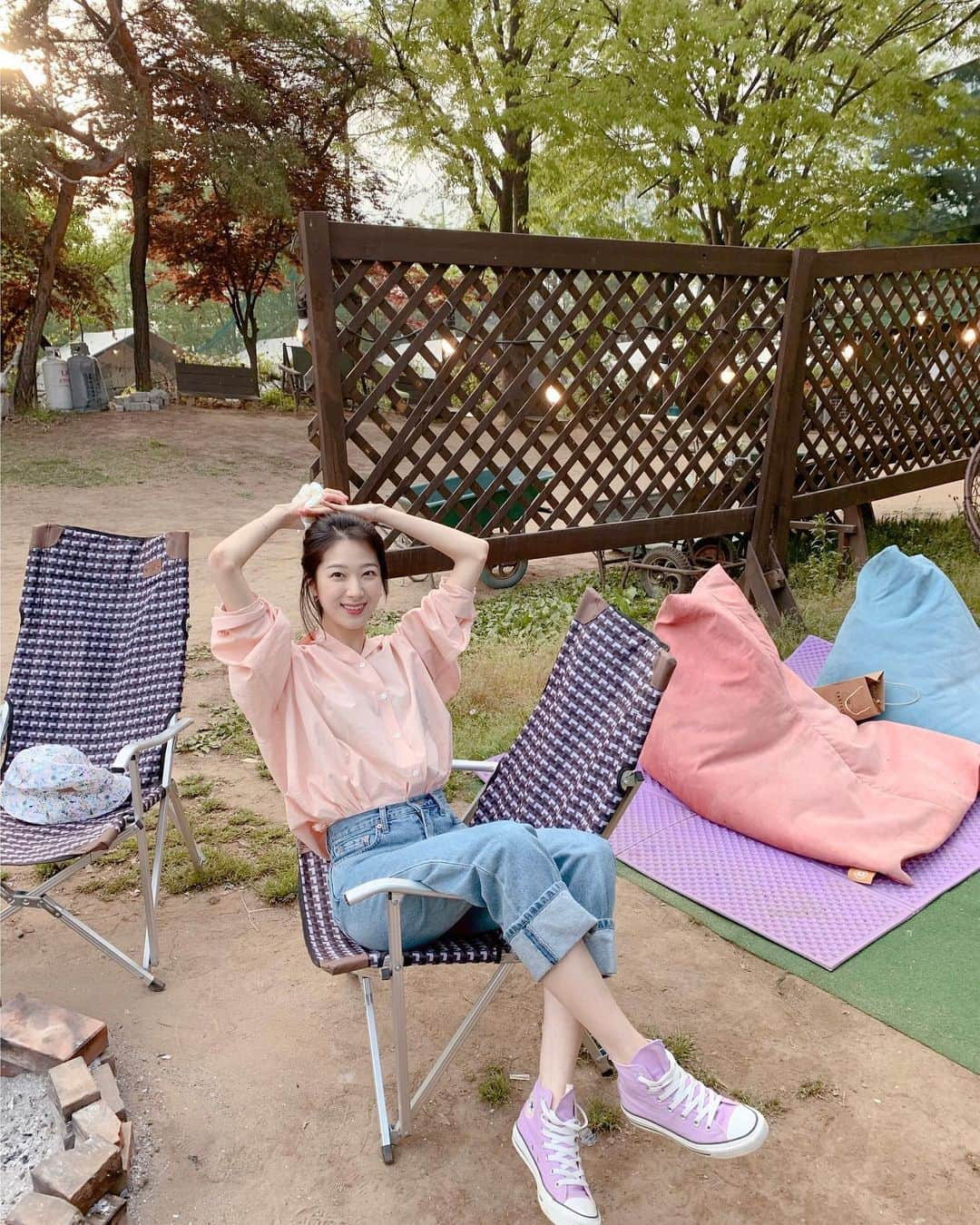 ミナ さんのインスタグラム写真 - (ミナ Instagram)「🌸💓✨👚🐷🎀⛺️🙈」5月5日 15時21分 - blossomh_