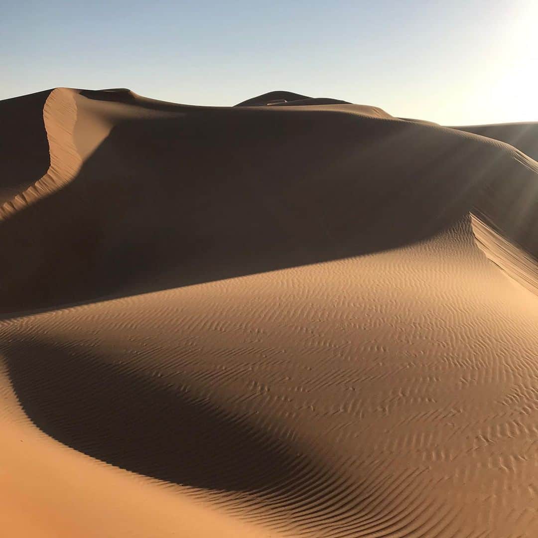 ジュリー・ロッシュのインスタグラム：「DUNES at Abu Dhabi, Liwa desert. Amazing experiences. Photo taken in March 2019.」