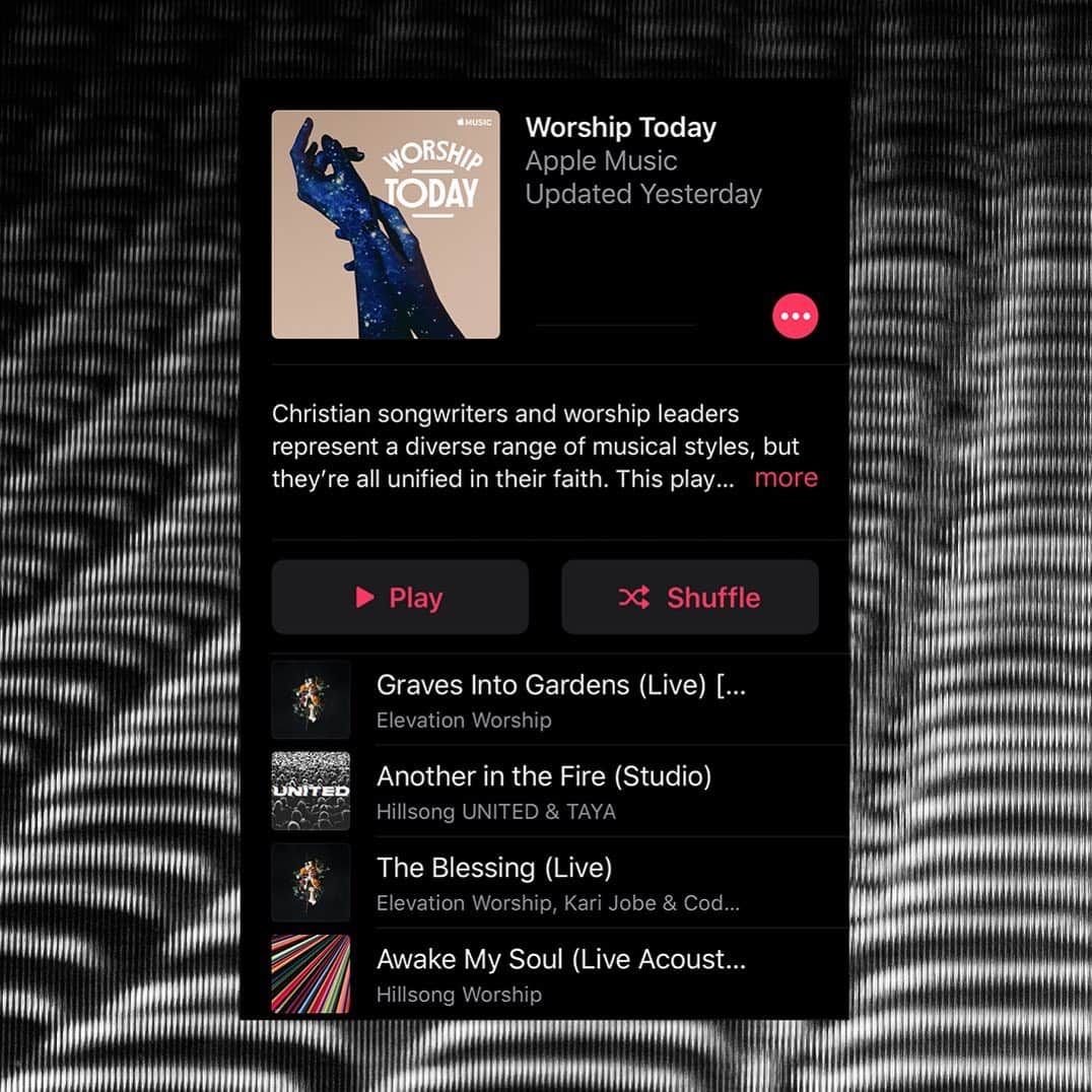 ユナイテッドのインスタグラム：「Thank you to @applemusic for sharing Another In The Fire on Worship Today and Today’s Christian ✌️」