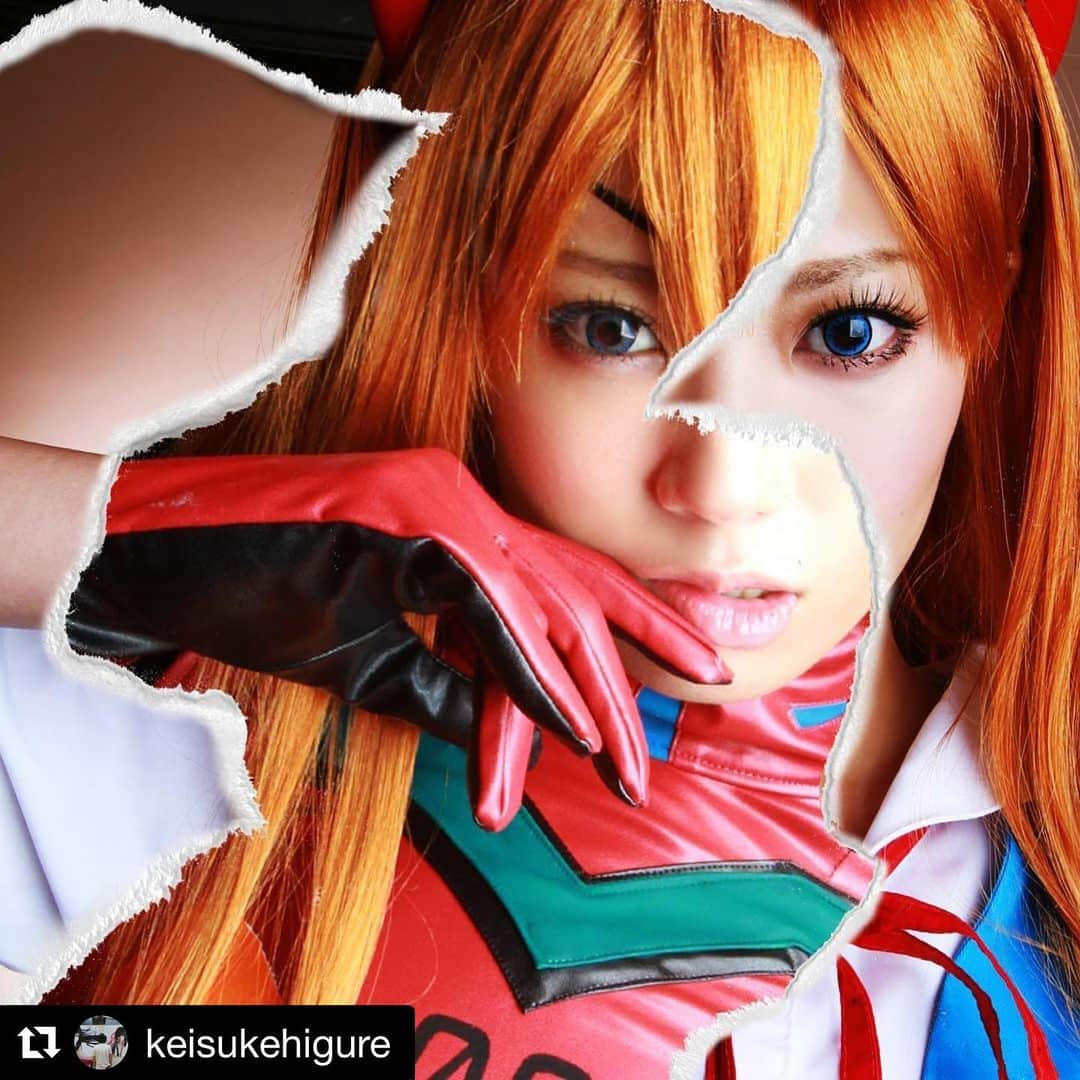 琥珀うたさんのインスタグラム写真 - (琥珀うたInstagram)「#Repost @keisukehigure with @get_repost ・・・ #写真 #コスプレ  #アスカラングレー  #エヴァンゲリオン #創作 #ガンツ #photo #cosplay  #琥珀うた . . 過去と同じポーズで、過去と同じアスカで加工していただいた作品。 これ、何年越しで撮ったっけ？ すごくない？ . . photo by @keisukehigure . .」5月5日 14時05分 - uta0214khk