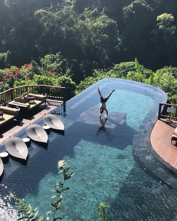 bestvacationsのインスタグラム：「By @aleporte in the jungle 🌴 Tag who would you swim with in Bali!」