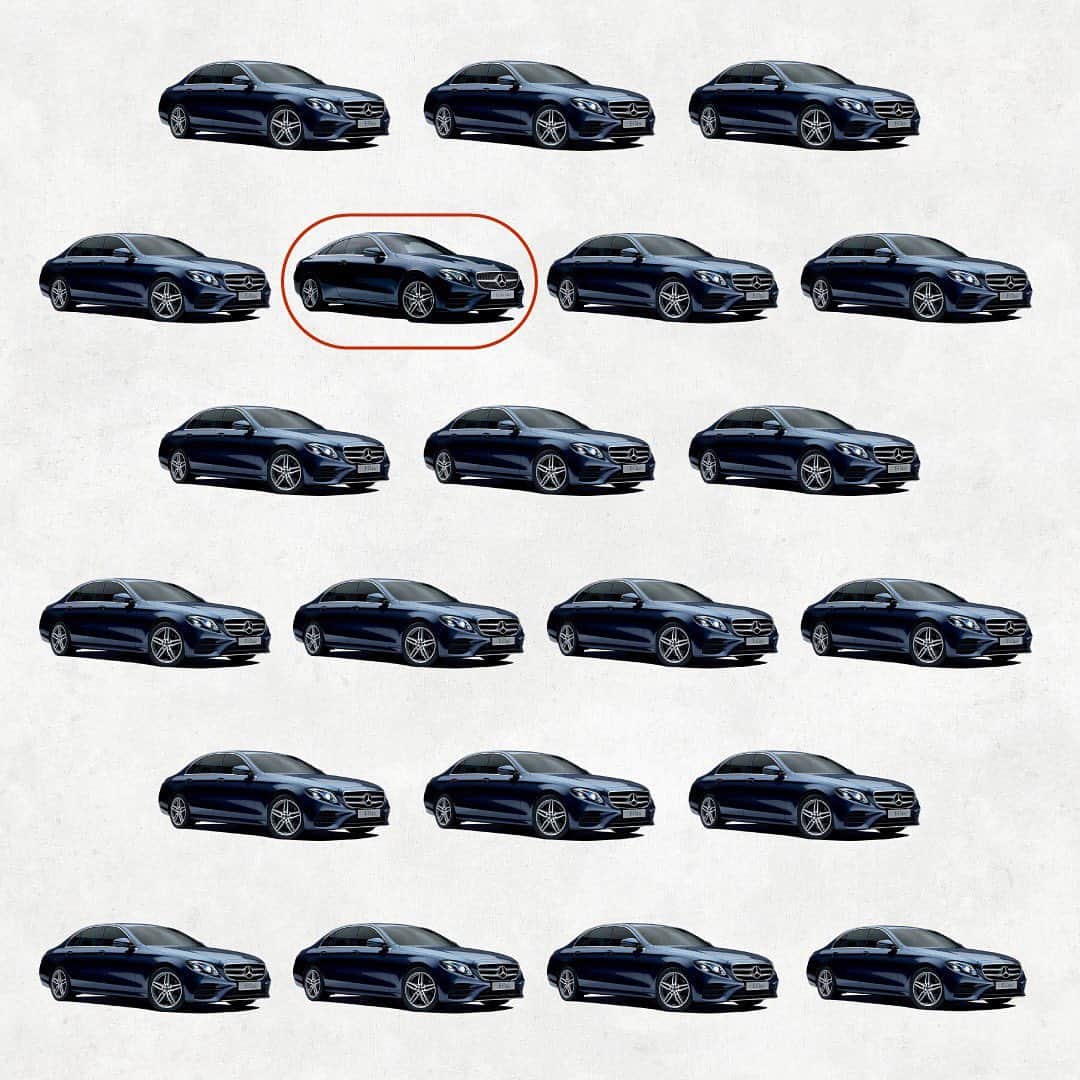 メルセデスベンツさんのインスタグラム写真 - (メルセデスベンツInstagram)「Eクラス クーペを探して！  Eクラス セダンの中に1台だけクーペがまぎれ込んでいます。 見つかったらいいねで教えてください！  答えはスワイプしてチェック。  #MercedesBenz #mercedesbenzjapan #EClass #coupe #sedan #MBCars #メルセデスベンツ #メルセデス #ベンツ #Eクラス #クーペ #セダン #クイズ」5月5日 17時02分 - mercedesbenzjapan