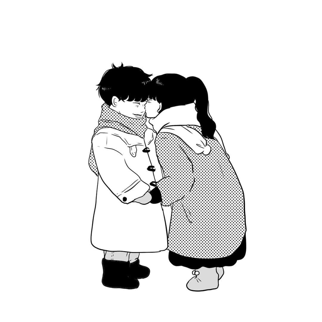 のインスタグラム：「#こどもの日  以前描いた子たち。」