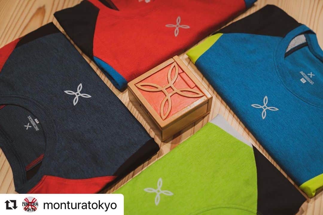 のインスタグラム：「#Repost @monturatokyo with @make_repost ・・・ 「Run Energy T-Shirts」 メインに帝人のデルタピーク(メランジ調)を使用(吸水速乾&UVカット&アンチピリング)  肩や脇にはハイストレッチと通気性抜群の生地を組み合わせ、動きの中でも高い機能性を維持できるテクニカルなランT。  他には無いモンチュラだからこそできるハイパフォーマンスな1着です👍  お気に入りのカラーで揃えてもいいですね🤣  Montura Tokyoは休業中です🙇‍♂️ プロフィール欄よりECサイトをご利用ください👍  MONTURA TOKYO 〒101-0052 千代田区神田小川町3-14-3 03-5577-6820  #モンチュラ #montura #monturatokyo #登山 #山#mountain #トレッキング #trekking #クライミング #climing #アウトドア #outdoor #アルパイン #alpine #ラン #runnning #アウトドアウェア #神保町 #monturatokyo」