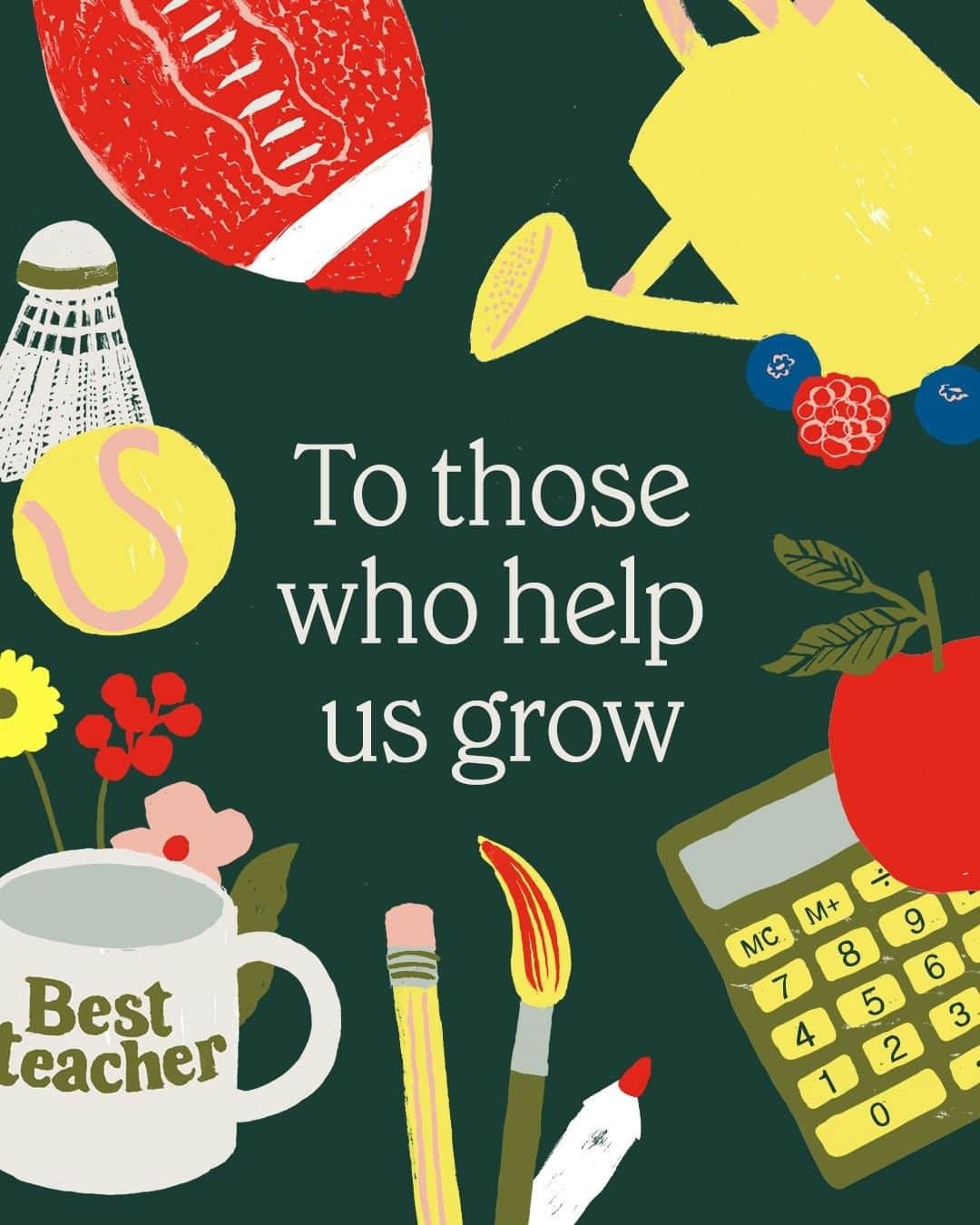 Chobaniのインスタグラム：「From classrooms to kitchen tables, we’re thanking those who’ve taught us the most on #TeacherAppreciationDay 📚✏️🍎 See our story for an easy way to send your favorite educator a thank you note.」