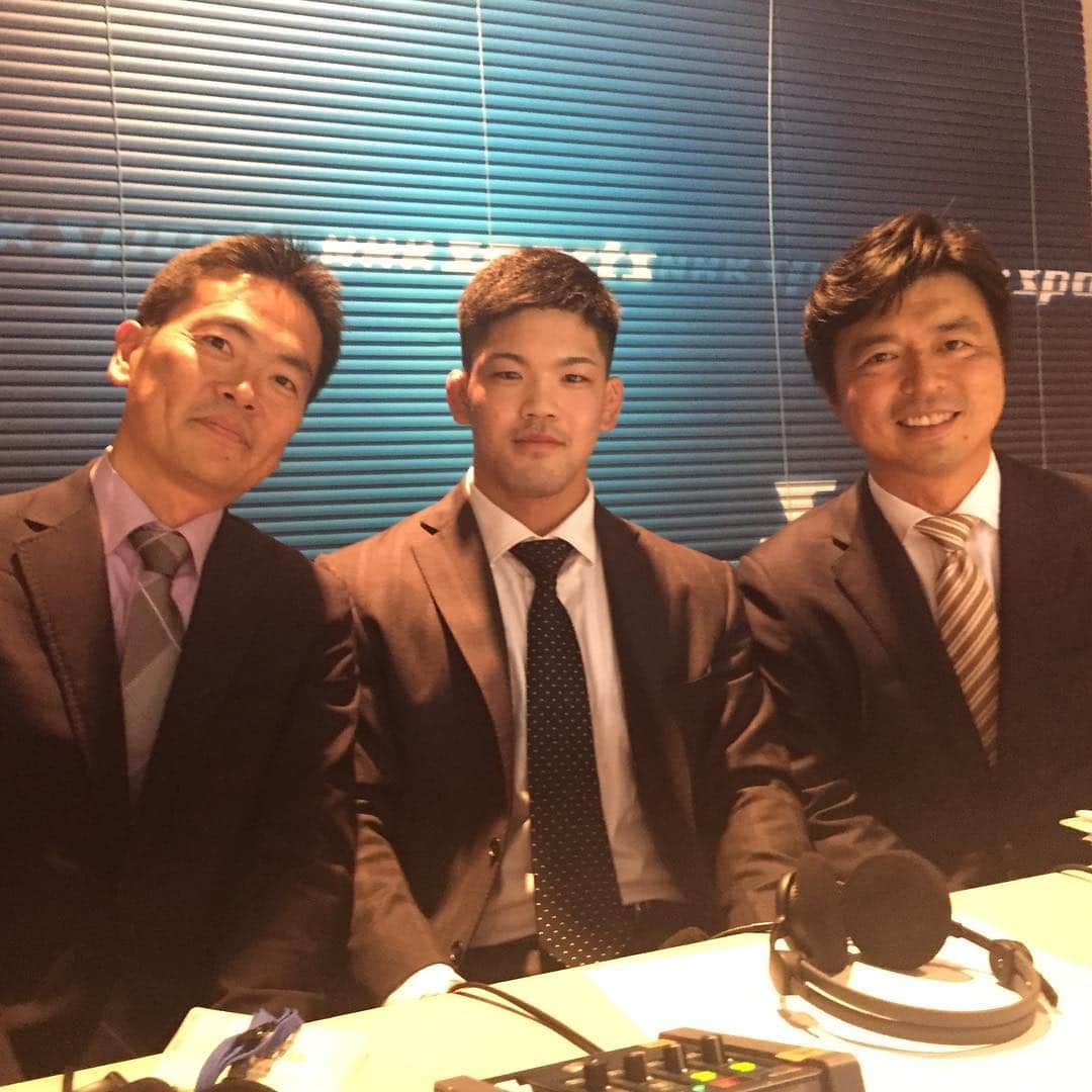 大野将平さんのインスタグラム写真 - (大野将平Instagram)「guest commentator！ 全日本学生柔道体重別団体優勝大会のゲスト解説でした！ NHKの豊原、太田アナウンサーと！ 10/31(火)22:25〜23:15 NHK「グッと！スポーツ」 是非観てください！ #柔道#ゲスト#解説#nhk#sports#guest#commentator」10月29日 19時01分 - ono0203