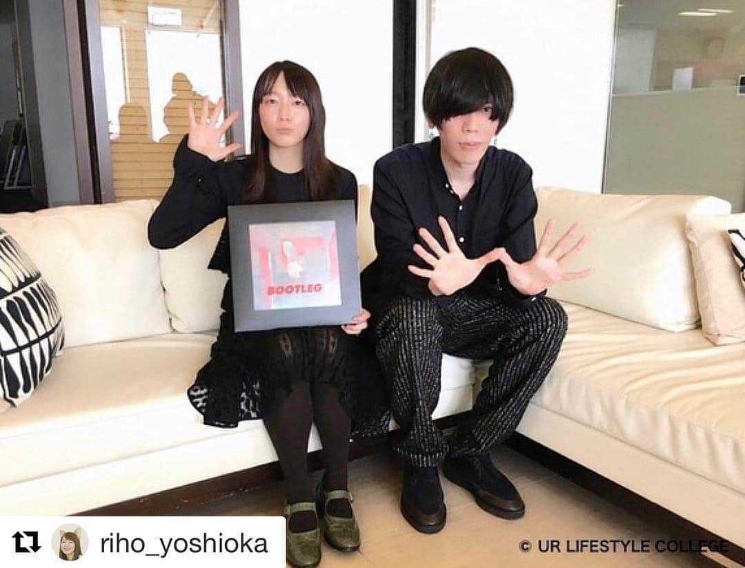 米津玄師のインスタグラム：「ラジオありがとうございました。 @riho_yoshioka」