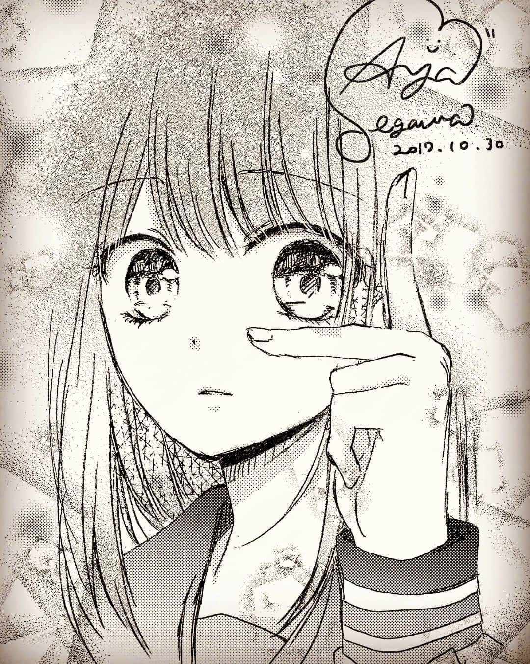 瀬川あやのインスタグラム：「更新するためにラクガキしました〜〜久しぶり〜〜🖋 乃木坂にハマってるのでマネキンポーズです！でもこの子は乃木坂というより欅っぽい……。 #illustration #manga」