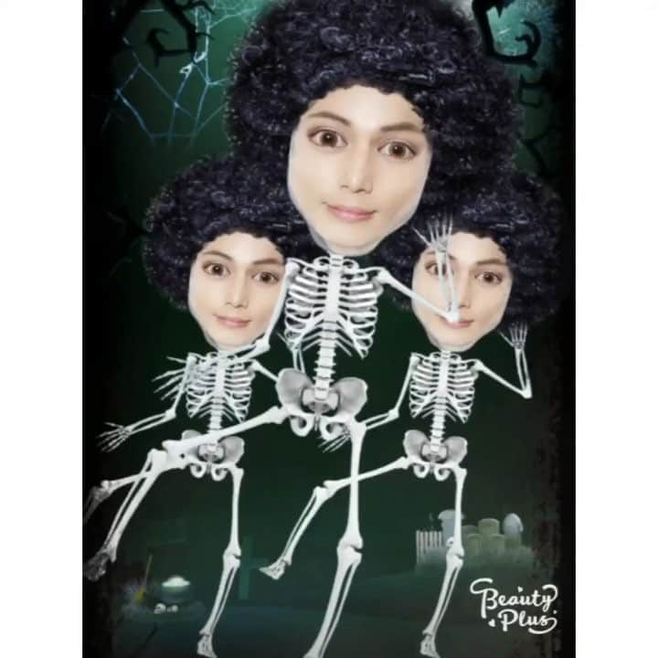 斉藤平七（へえ）のインスタグラム：「ついにハロウィン本番🎃👻 めっちゃ楽しみでずっと踊ってる💀🎶 . . . #Trickortreat🍫 #STORRIFY #怪談Plus #BeautyPlus #ビューティープラス #Halloween #今からワクワク」
