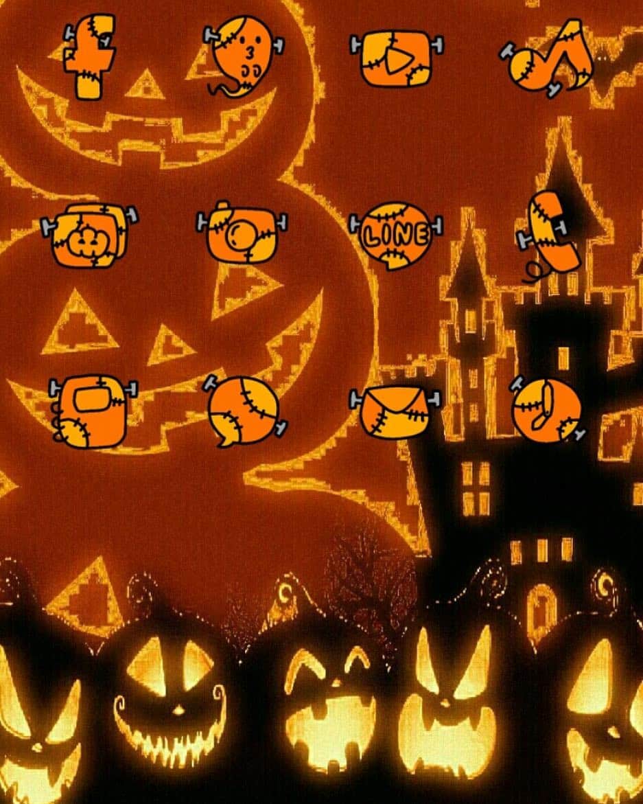 cocoppa officialのインスタグラム：「Trick or Treat🎃 #halloween #pumpkin #castle #moon #star #cat #lovely #shine #cute #girls #love #kawaii #orange #beautiful #homescreen #wallpaper #icon #cocoppa #instagood #instagram #instagramer #instalike」