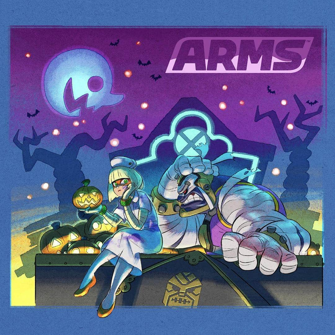 任天堂さんのインスタグラム写真 - (任天堂Instagram)「#ハロウィン  #ARMS #ミェンミェン #MinMin #マスターマミー #MasterMummy #TrickOrARMS #HappyHalloween #Halloween #NintendoSwitch」10月31日 17時51分 - nintendo_jp