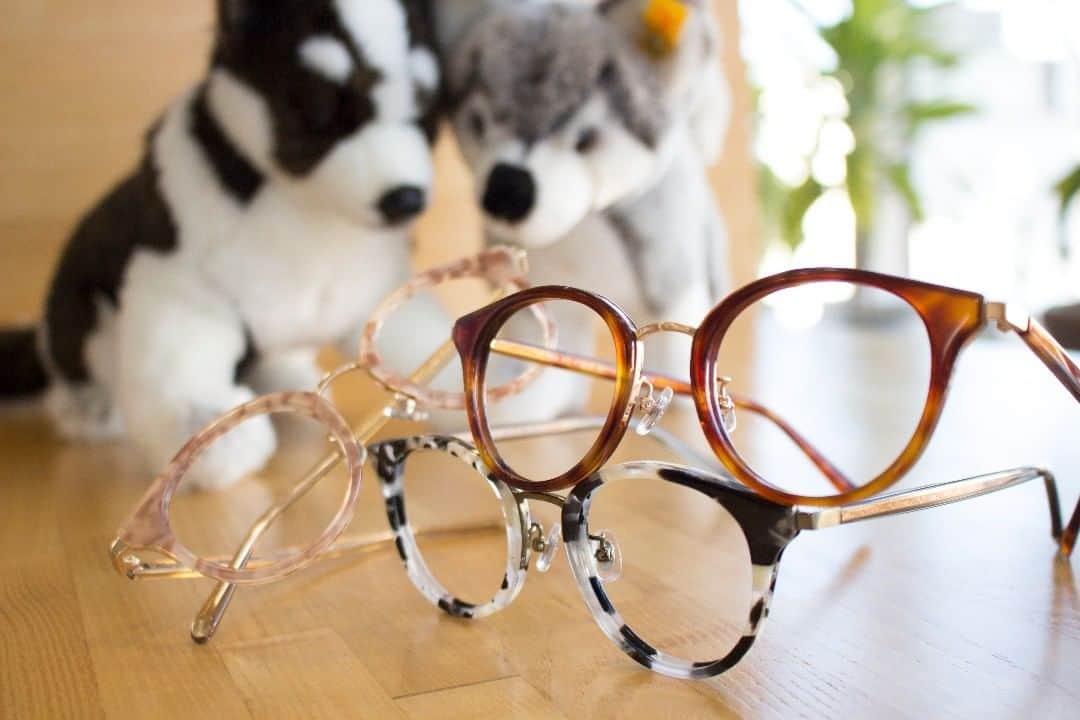 Zoff Officialのインスタグラム：「＼わん🐶わん🐶わん🐶／ 今日は #犬の日🐩 動物がモチーフのシリーズ「CLASSIC ANIMALS」には、もちろんいぬモデルがあります❤ Zoffロゴにはハスキーが乗っかっているし、Zoffはわりといぬいぬしてます🌈☺ #猫も好きでも #きりんさんも好きです #でも象さんの方がもっと好き #CLASSICANIMALS #ぞうモデルもあります #ねこモデルもあります #眼鏡 #zoff #zoff_eyewear」