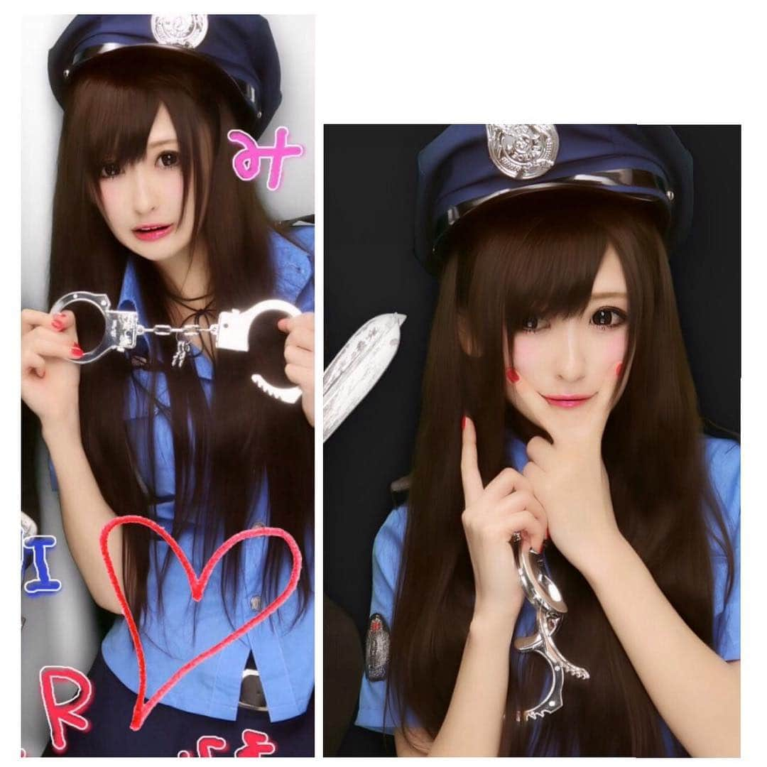 三上みかんのインスタグラム：「#cosplay #halloweencosplay #police #halloween #japanesehalloween #japanesegirl  #purikura」