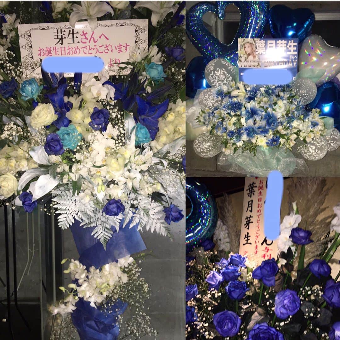 葉月芽生さんのインスタグラム写真 - (葉月芽生Instagram)「お花🌼もたくさんたくさん 嬉しかったので載せます🙈💭💞💞 ありがとうございました💋 #birthday#お花#スタンド」10月9日 17時56分 - mei_hazuki