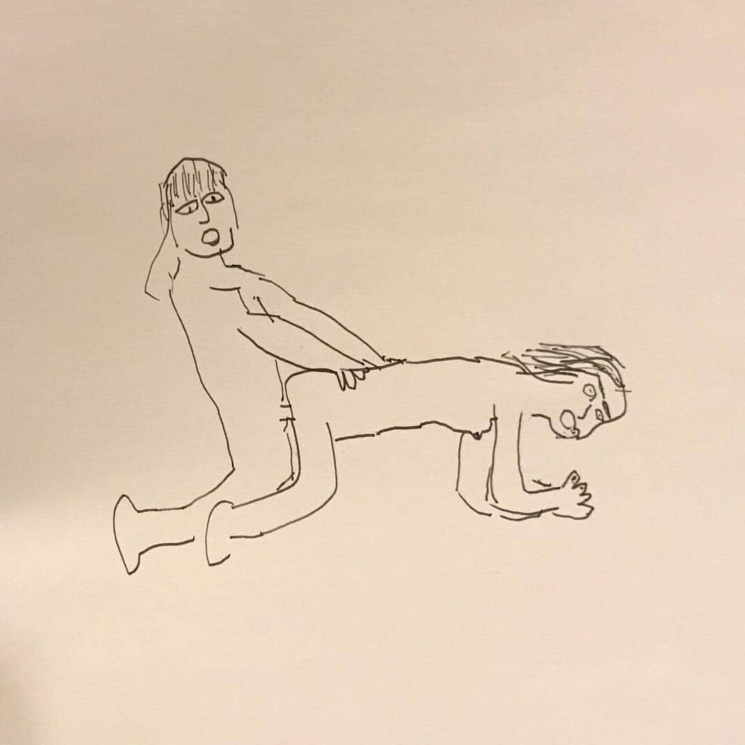 とんだ林蘭さんのインスタグラム写真 - (とんだ林蘭Instagram)「彼氏が描いたセックスの絵」10月9日 22時04分 - tondabayashiran