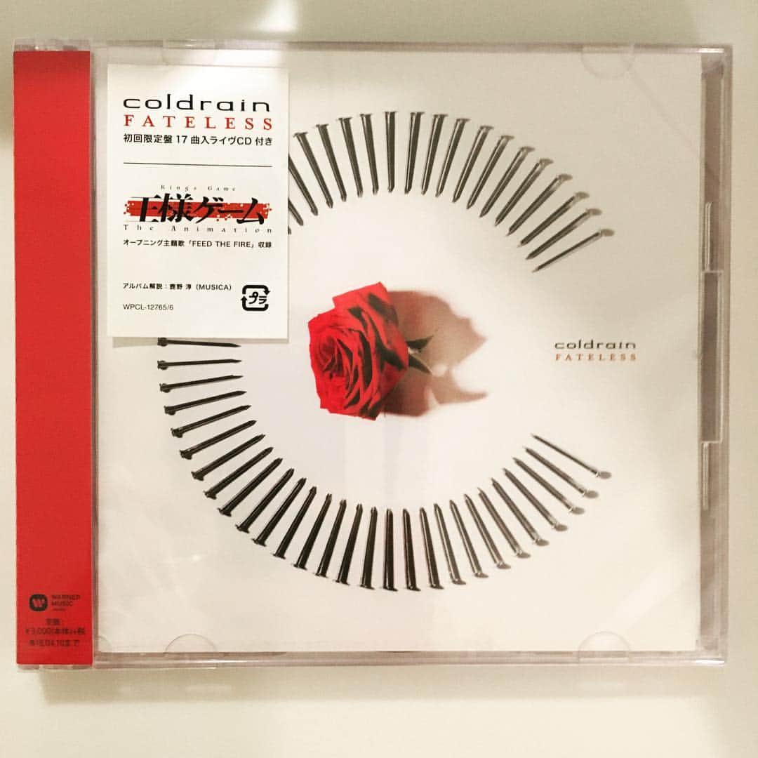 Taka さんのインスタグラム写真 - (Taka Instagram)「Coldrain のニュースアルバム。 マジきてる！！みなさん！！ これは絶対チェックして！ #coldrain #newalbum #FATELESS」10月11日 11時21分 - 10969taka