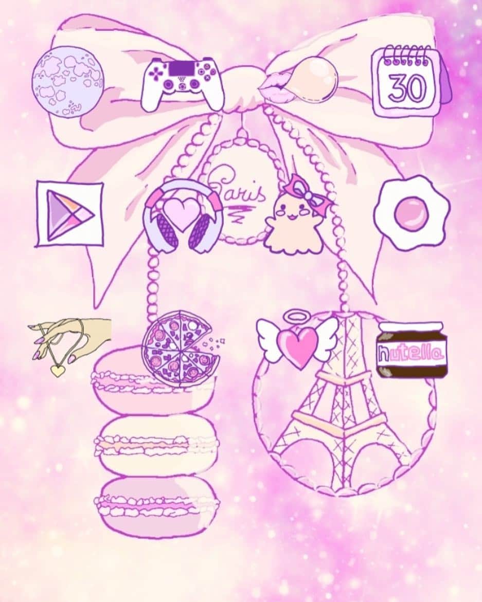 cocoppa officialのインスタグラム：「Fancy world🌟 #fancy #pink #purple #unicorn #rainbow star #sweets #dessert #macaroons #ribbon #Paris #lovely #shine #cute #girls #love #kawaii #orange #beautiful #homescreen #wallpaper #icon #cocoppa #instagood #instagram #instalike #instagramer #instapic #instapic」