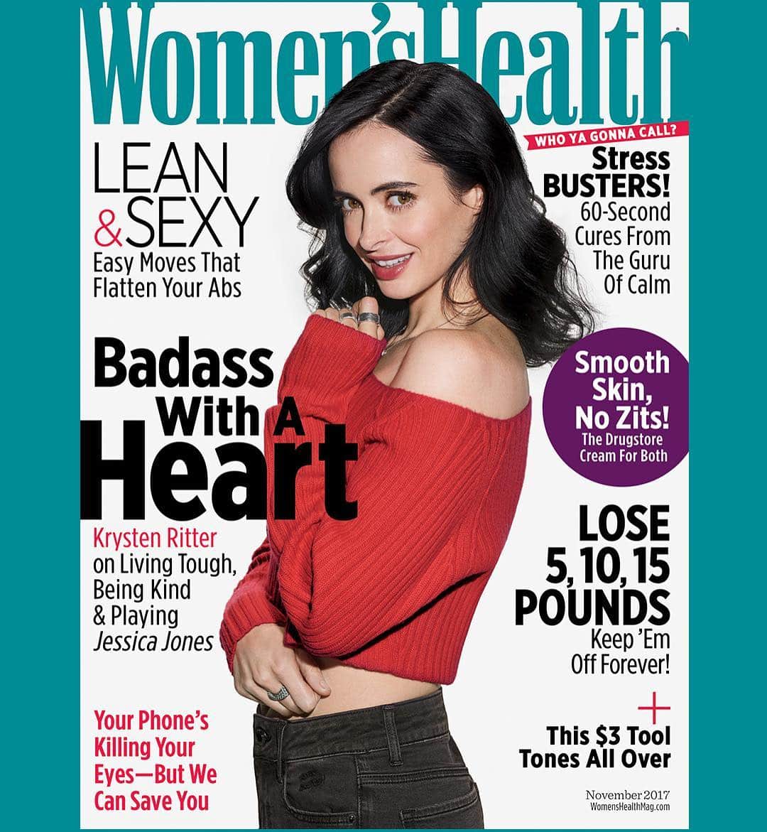 クリステン・リッターさんのインスタグラム写真 - (クリステン・リッターInstagram)「I am so thrilled to be on the cover of Women's Health magazine!! Pinch me!! On stands 10-17! Photographed by #erd @ericraydavidson」10月12日 2時44分 - therealkrystenritter