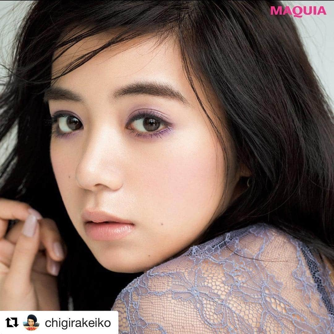 池田エライザさんのインスタグラム写真 - (池田エライザInstagram)「🌸  #Repost @chigirakeiko (@get_repost) ・・・ #MAQUIA #マキア#11月号#美女5人がまとう秋色アイアンドリップ #カメラマン#三瓶康友　 #スタイリスト#後藤仁子 #モデル#池田エライザ  #ヘアーメイク#千吉良恵子 #cheekone  詳しくはマキア11月号をみてね😊💕」10月13日 19時45分 - elaiza_ikd