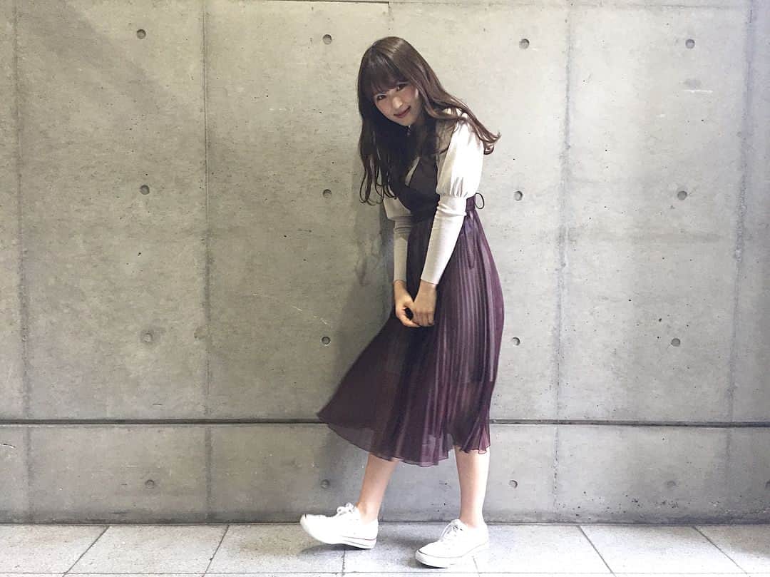 渋谷凪咲さんのインスタグラム写真 - (渋谷凪咲Instagram)「ちょっぴり透けてる #チュールスカート が可愛いです👗💭 . #snidel . #ootd #fashion #coordinate #私服 #vivigirl #vivi」10月15日 20時30分 - nagisa_nikoniko