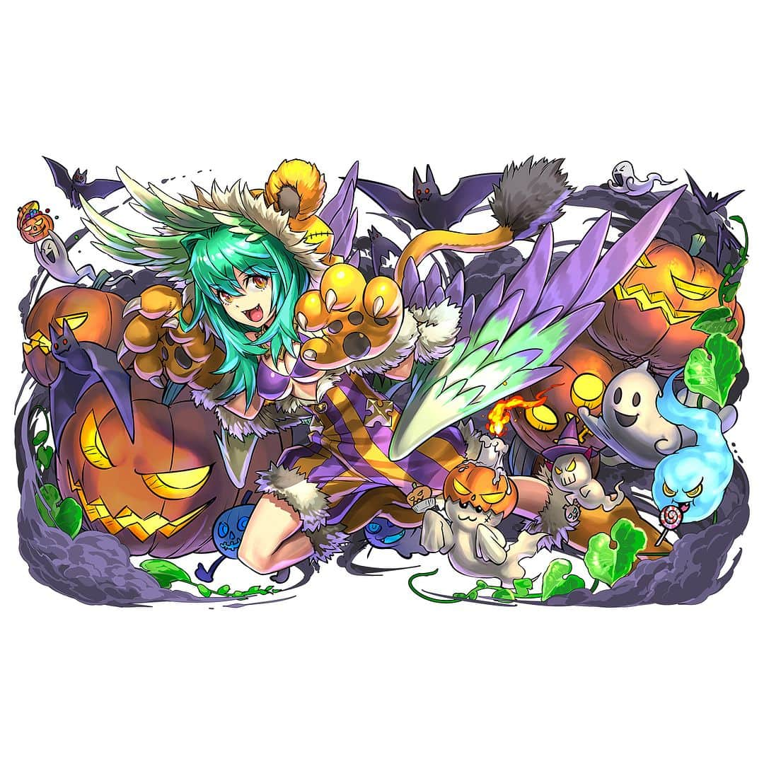 パズル＆ドラゴンズのインスタグラム：「近日開催されるハロウィンガチャで登場の新モンスターや新究極モンスターイラストを公開！ Here's a preview of three new Halloween Egg Machine monsters and an Ultimate Evolution, coming soon! #パズドラ #ハロウィン #ソニア＝グラン #究極 #リュエル #ねね #ヴェルダンディ #安達洋介 #NINNIN #中村エイト #公式 #PAD #PuzzleAndDragons #Official #puzzle #dragon #Halloween #SoniaGran #Nene #Ruel #Verdandi #YosukeAdachi #Nakamura8 #퍼즐앤드래곤 #퍼드」