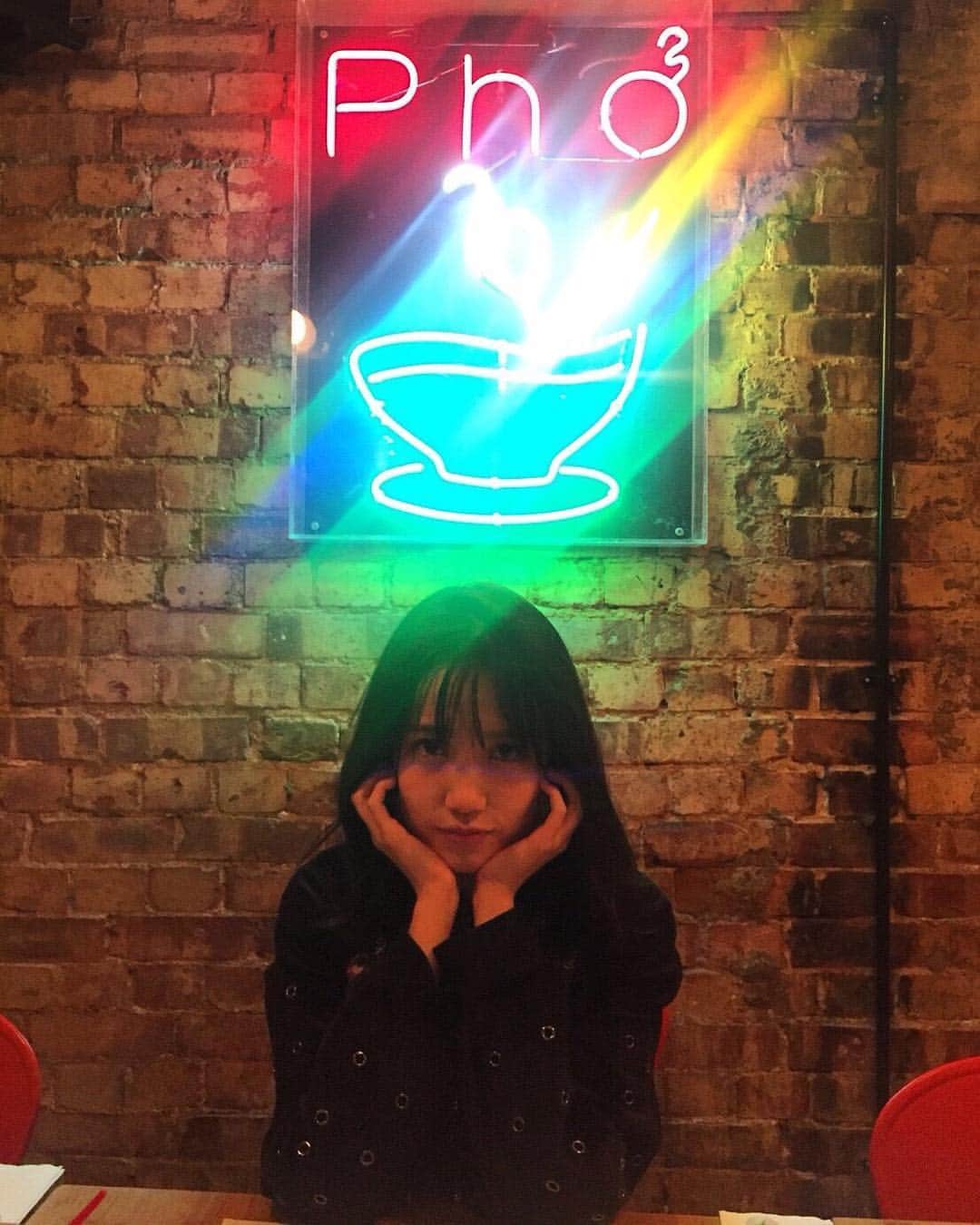 加藤玲奈のインスタグラム：「Londonで食べたフォー美味しかった🤤 #pho  #london」