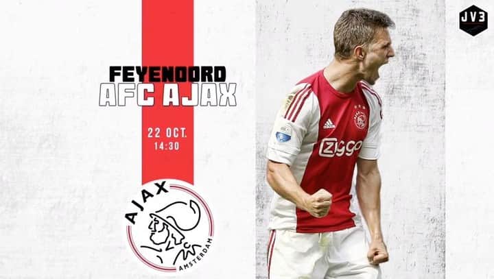 ジョエル・フェルトマンのインスタグラム：「Ready!! ❌❌❌ #ajax #feyaja」