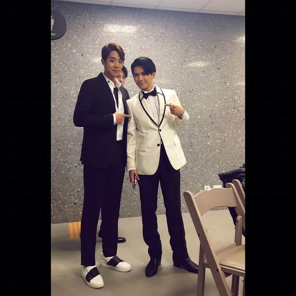 のインスタグラム：「흑과백!#뮤지컬타이타닉제작발표회#송원근#정동화#photoby지은」