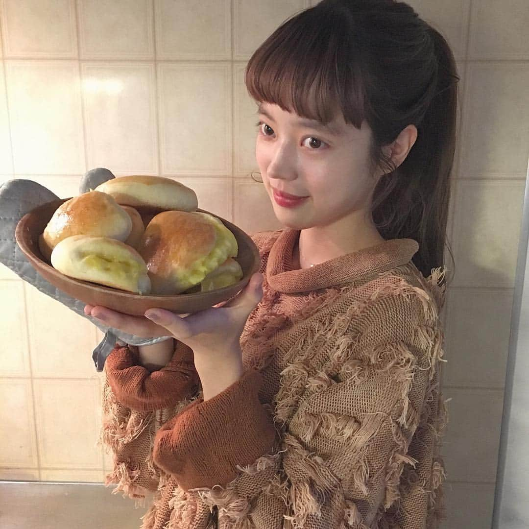 藤田ななみさんのインスタグラム写真 - (藤田ななみInstagram)「4℃でした⛄️ クリームパン焼いてくれた◯ #blog更新しました」10月23日 18時32分 - nanami311_