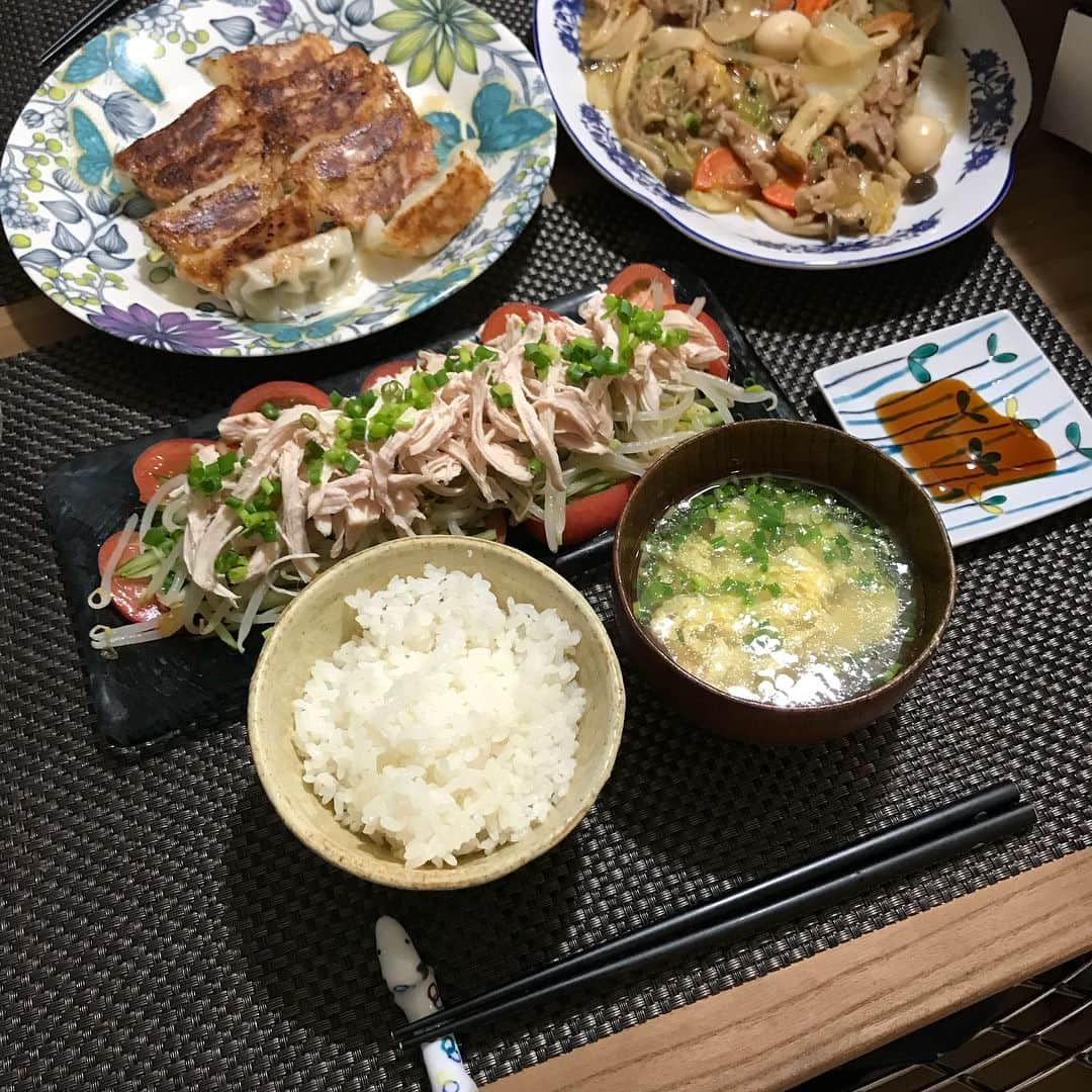 潮田玲子さんのインスタグラム写真 - (潮田玲子Instagram)「まとめて玲子飯。 昨日はポークチャップ。 パスタは試合の前日に。  #ポークチャップ #ローストビーフ #パスタ #鶏甘酢煮 #八宝菜 #玲子飯」10月25日 8時59分 - reikoshiota_official