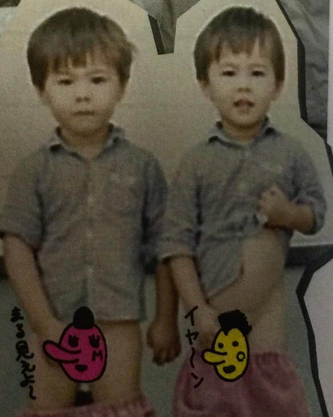 YU・RYO（BRIDGET）さんのインスタグラム写真 - (YU・RYO（BRIDGET）Instagram)「Twins photo in our childhood.  #bridget #twins #half #dancer #japan #双子 #ハーフ #ダンサー #日本 #いや〜ん #丸見えよ  #3歳？ #左RYO? #右YU？ #わからん #はれんちすたいる」10月25日 21時19分 - bridget.twins