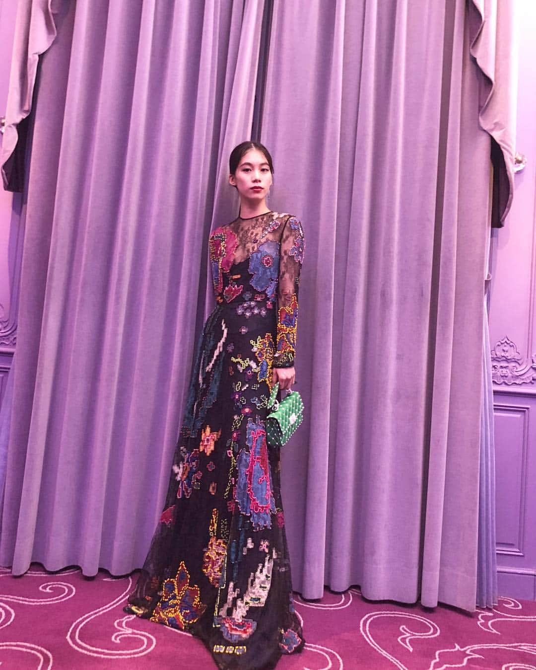 宮本彩菜のインスタグラム：「ときめきどれす💕💕👠👗 #valentino#vltntokyo」