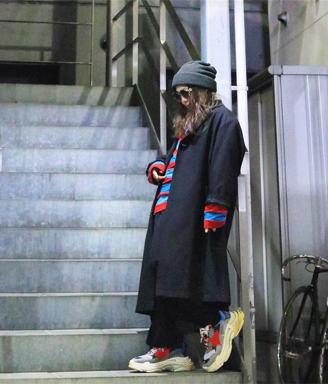 ロザッチのインスタグラム：「style!! #yohjiyamamoto #yohjiyamamotopourhomme #gucci #triples #balenciaga #balenciagatriples #balenciagasneakers」