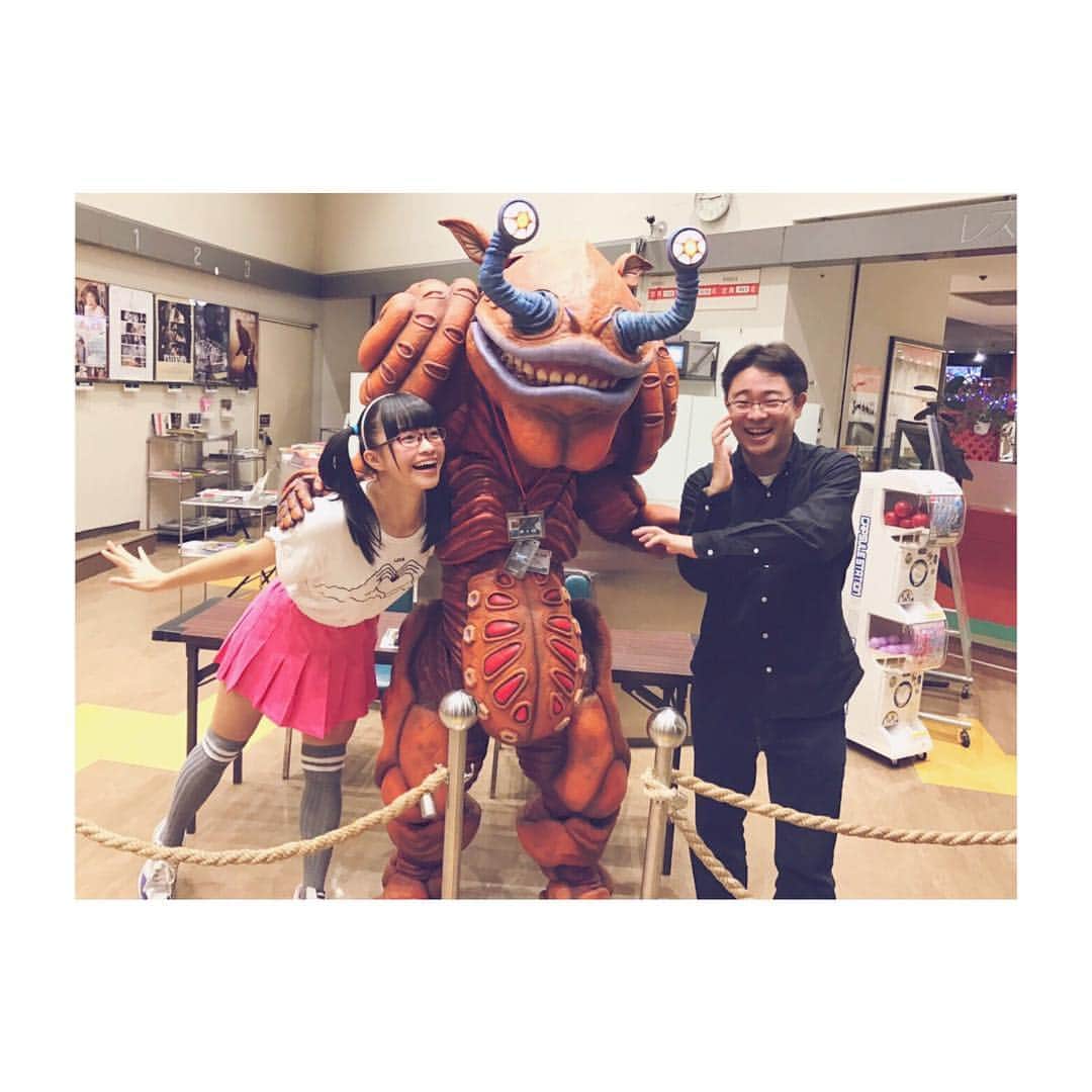 百川晴香さんのインスタグラム写真 - (百川晴香Instagram)「キネカ大森さんにてウルトラマンXの田口監督とグルマン博士とトークライブでした！！！楽しすぎたよね！！！ #ウルトラマンX #劇場版 #ルイルイ #いつも楽しそう #大好き」10月28日 22時49分 - momokawaharuka