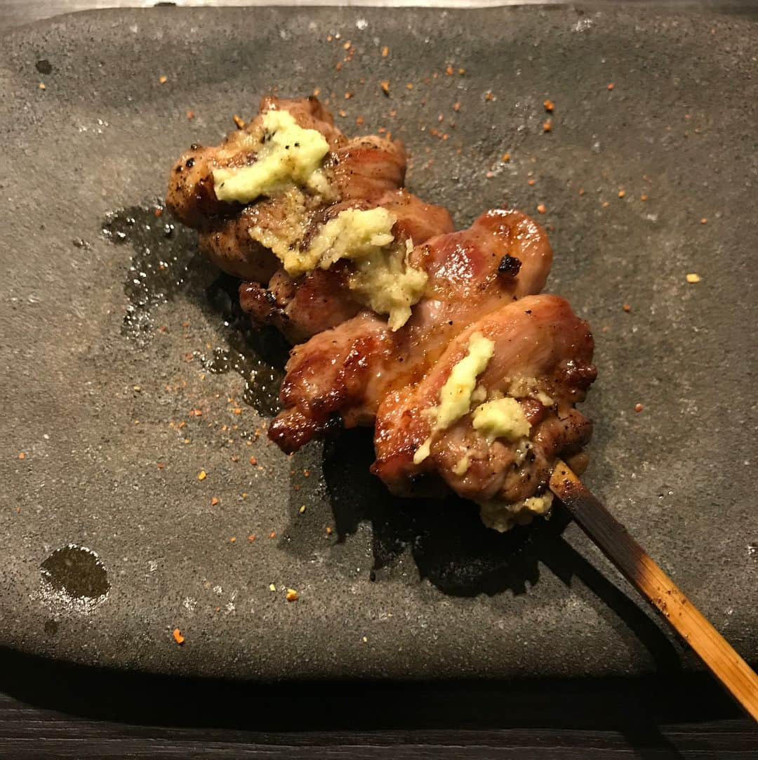 岸川聖也さんのインスタグラム写真 - (岸川聖也Instagram)「焼鳥が大好きです🐓 相変わらずの名店でした😊 ①ささみ②レバー③つくね④せせり⑤ちょうちん⑥手羽先⑦砂肝⑧合鴨⑨皮 #鳥さわ #焼鳥 #亀戸 #ミシュラン #ビブグルマン」10月28日 20時56分 - seiya_kishikawa