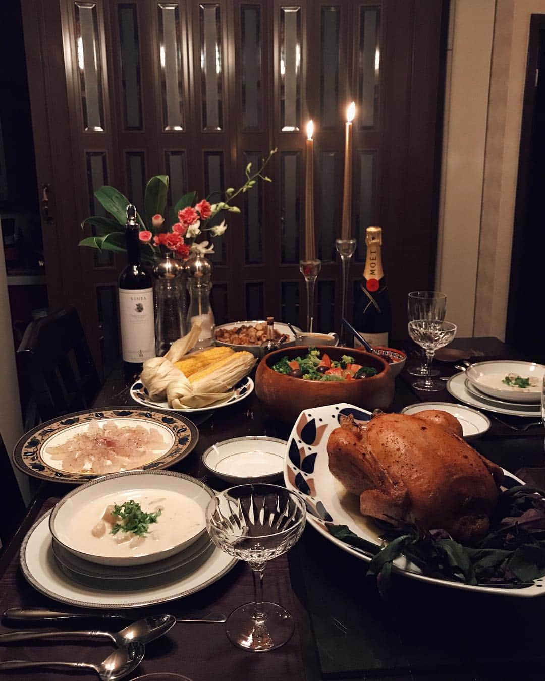 丹羽仁希さんのインスタグラム写真 - (丹羽仁希Instagram)「Happy Thanksgiving Day❤︎🇺🇸 . この間神戸帰った時に実家で一足お先に #Thanksgiving のご飯をした😊🍴」11月23日 22時10分 - __niki22