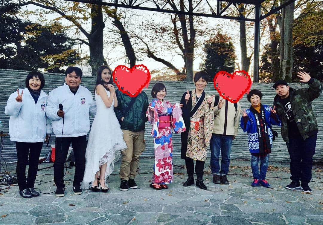 Karinさんのインスタグラム写真 - (KarinInstagram)「栃木県足利市国宝鑁阿寺LIVE🎵 出演者の皆さま💛  左から 織姫&彦星さん Allyさん 神崎りくさん イシヲロシアさん 福原望さん  お疲れさまでした✨ #織姫彦星 #ally #神崎りく#イシヲロシア #福原望 #karin #栃木県 #足利市 #国宝 #鑁阿寺 #ばんなじ」11月24日 13時38分 - karins_flavor