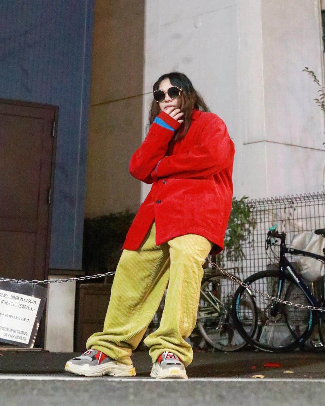 ロザッチのインスタグラム：「style!! #balenciaga #balenciagatriples #balenciagasneakers #yohjiyamamoto #yohjiyamamotopourhomme#marni #gucci #gucciglasses」