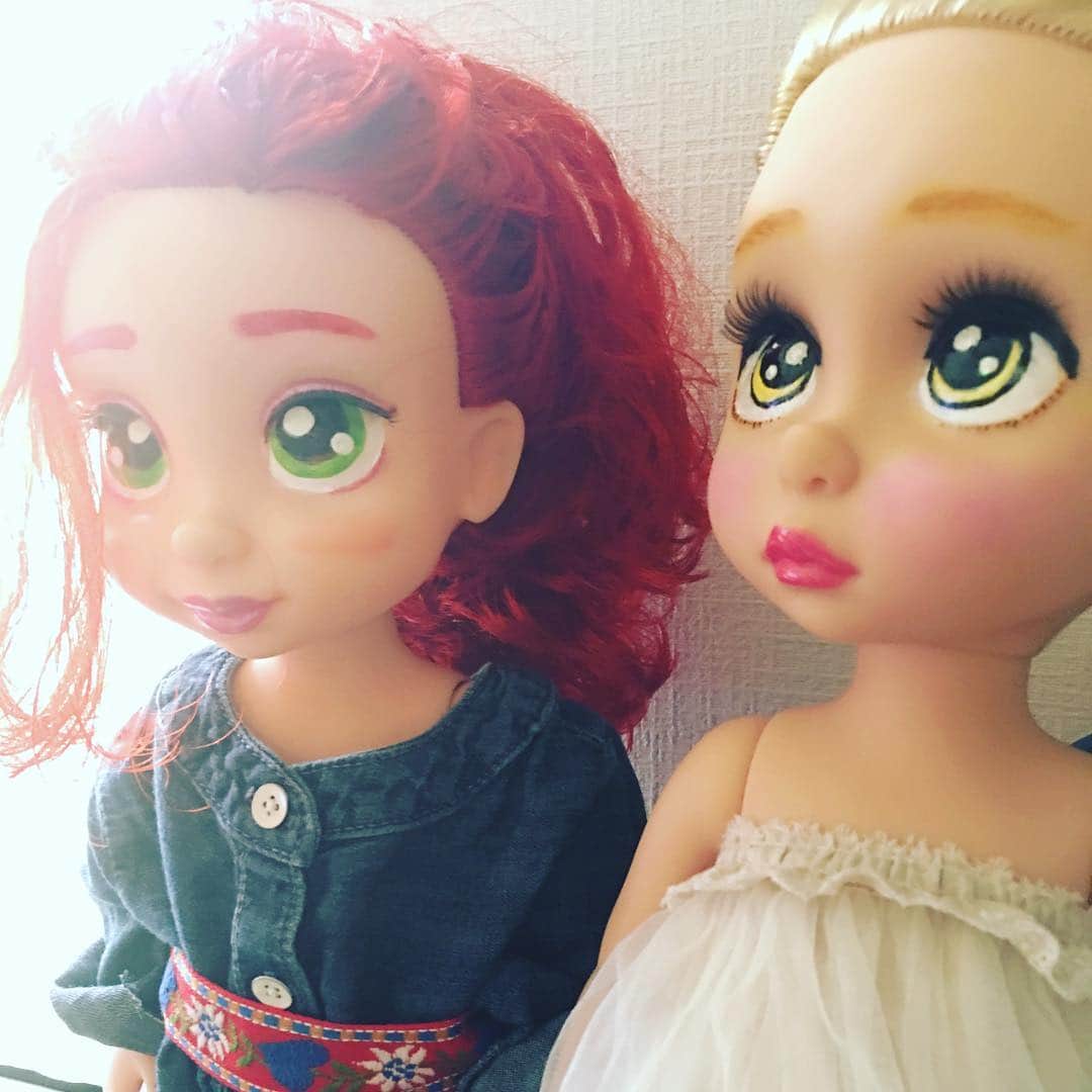 加藤夏希さんのインスタグラム写真 - (加藤夏希Instagram)「#アニメータードール  クリスマスプレゼントはレミン&ソランかな。娘用がうっかりママ用に変わっちゃう。お人形さん使ってお世話ごっこ、懐かしくて楽しい😊 #ディズニー #ラプンツェル #アリエル #リメイク」11月3日 13時11分 - natsukikato_official