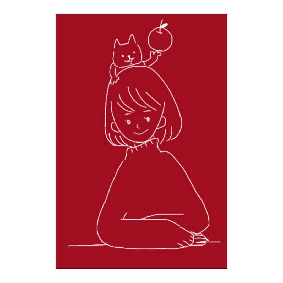 深川麻衣 さんのインスタグラム写真 - (深川麻衣 Instagram)「深夜のらくがき。 冬はなんだか赤いものに惹かれます！ #フカ絵」11月4日 0時15分 - fukagawamai.official